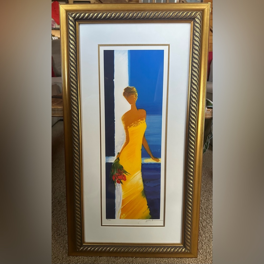 Emile Bellet Sur Fond d’ Azur Lithograph